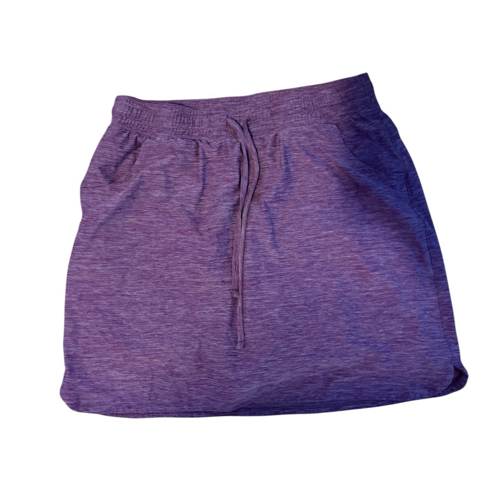Duluth Trading Co Heathered Purple Skirt Skort Tennis Pickleball Golf